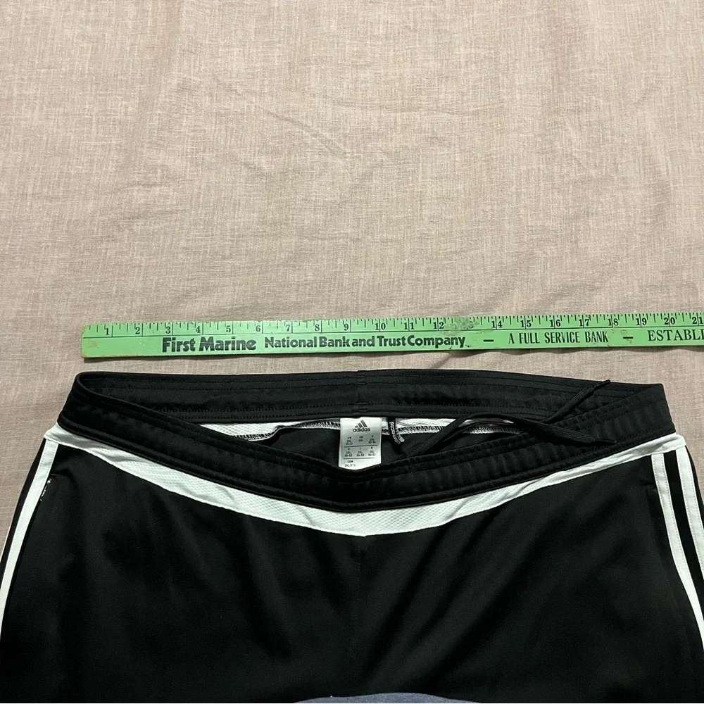 Adidas Three Stripe Unisex Size XXL Black White Track Pants Athletic Streetwear